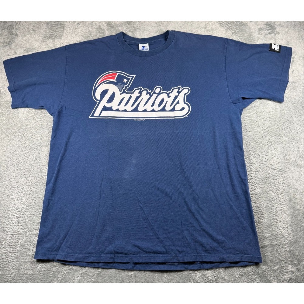 Vtg 90s Starter New England Patriots Ben Coates #87 T Shirt Men's XL Made USA